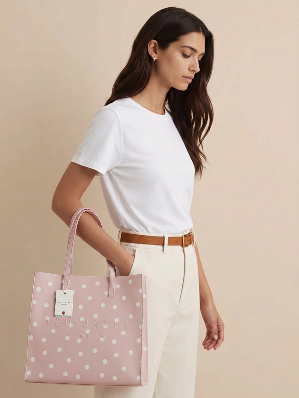 Ted Baker Pink Polka Dot Tote